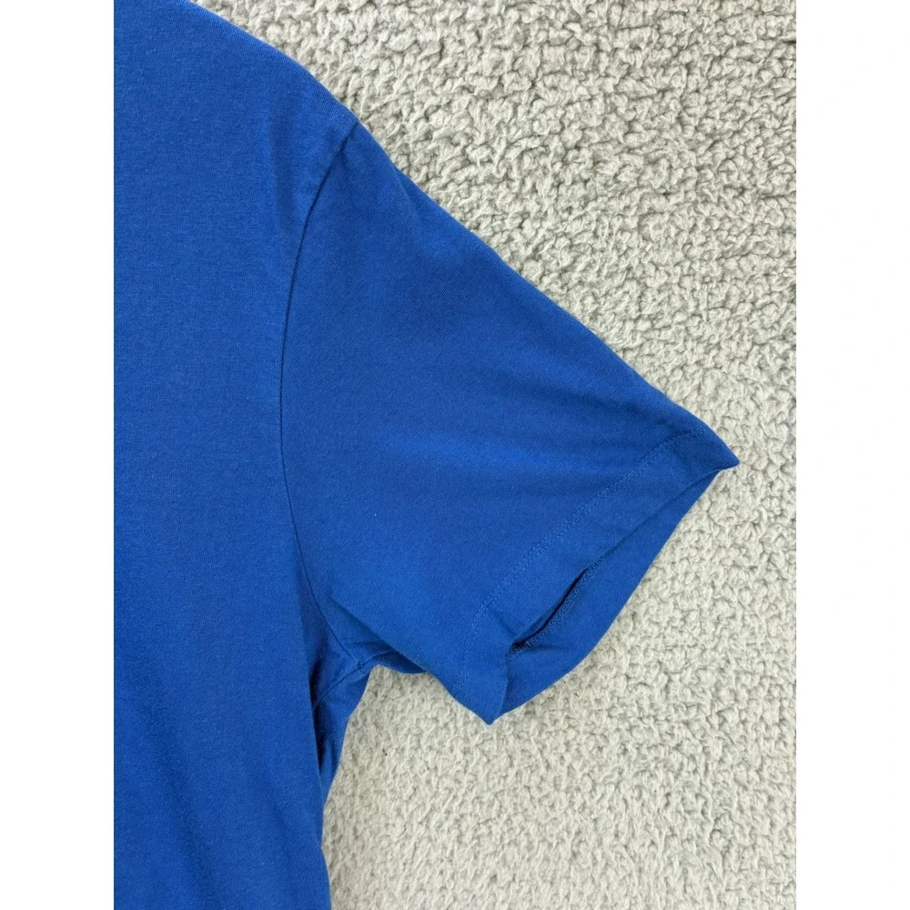 True Religion Buddha Logo Graphic T-Shirt Mens M Blue Crewneck Short Sleeve Tee